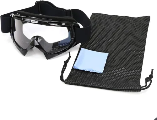 Vista 8 de JAMIEWIN - Gafas de motocross ATV para bicicleta de tierra, motocicleta, UTV MX OTG, gafas para carretera fuera de pista, lentes transparentes anti