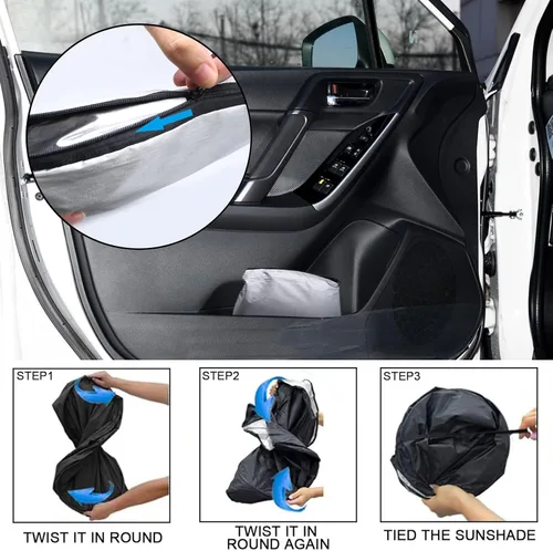 Vista 4 de Parasol para parabrisas delantero mejorado 2026 apto para Subaru Forester Crossover, Base, Premium, Sport, Limited 2015-2018, plegable, mantiene tu