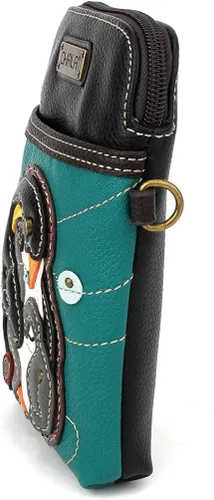 Vista 3 de Chala - Bolsa de piel sintética multicolor con correa ajustable para teléfono celular