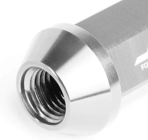 Vista 5 de J2 Engineering LN-T7-020-15-SL Plata 7075 Aluminio M12 x 1.5 20 piezas L: 2.953 in Tuerca puntiaguda con adaptador