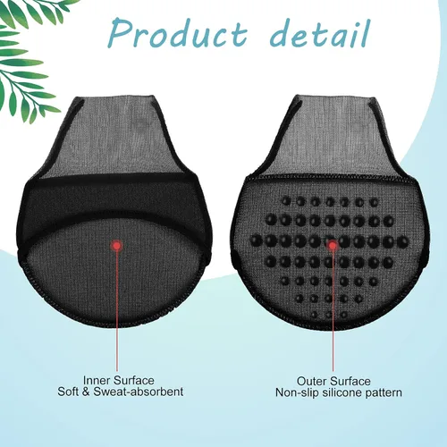 Vista 19 de 10 pares de calcetines para mujer con almohadillas acolchadas, almohadillas para el antepié, cojines medios calcetines, protectores antideslizantes