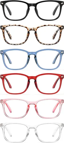 Vista 9 de CCVOO Lentes de Lectura para Mujer, Gafas de Ojos, Lentes de Lectura de Luz Azul para Mujer, Lentes de Lectura