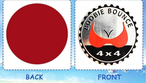 Vista 3 de 4 x 4 Adhesivos de emblema automotriz metálico 3D Emblemas metálicos redondos Adhesivos de emblema para coche Compatible con vehículos Jeep BOOBLE