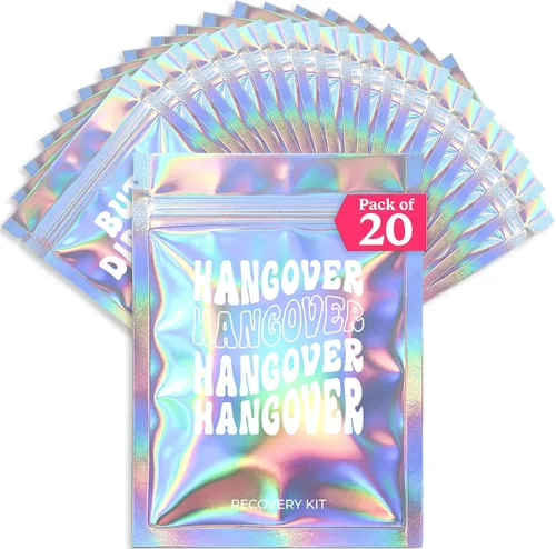 Vista 7 de HOUSE OF PARTY Kit de resaca 10 piezas Suministros de despedida de soltera para la última fiesta de discoteca Favores impresos en bolsas