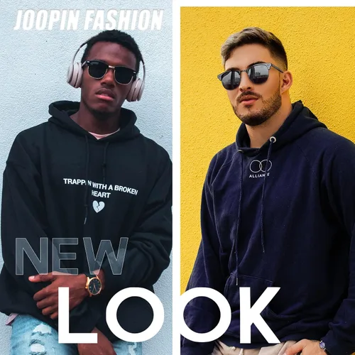 Vista 2 de Joopin Lentes de sol semi sin montura polarzied UV400, lentes de sol clásicos de medio marco para hombres y mujeres
