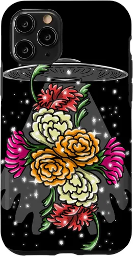 Vista 29 de Alien Floral UFO Girly Extraterrestrial Space Lover - Funda de regalo para iPhone 17