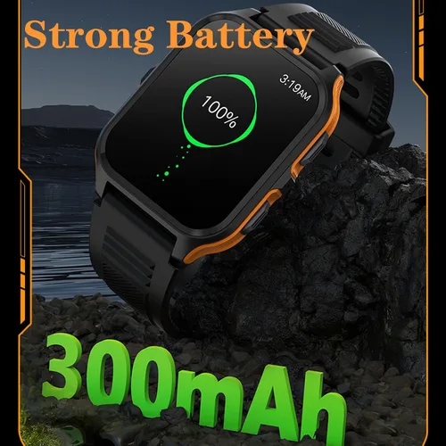 Vista 7 de Yihou Reloj inteligente militar resistente para hombres, teléfonos Android, 1.83 pulgadas, reloj inteligente para correr al aire libre