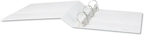 Vista 2 de Economy - Carpeta de vinilo con anilla en D, capacidad de 2 pulgadas, color blanco
