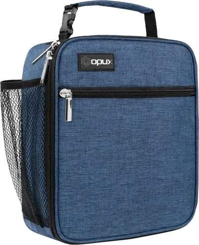 Vista 17 de opux - Lonchera aislada para niños y adultos, bolsa de almuerzo a prueba de fugas para niños, niñas, hombres y mujeres, lonchera reutilizable y Negro