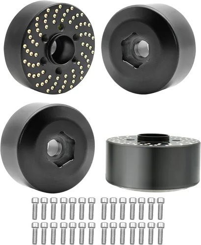 Vista 10 de 4 pesos de rueda de latón, adaptador de cubo hexagonal de rueda de latón 1/10 para llantas Beadlock de 1.9 pulgadas/2.2 pulgadas para llantas