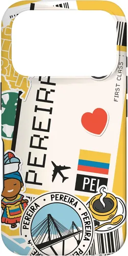 Vista 30 de Flight Boarding Pass Tag Label to Destination Pereira Case for iPhone 16