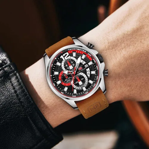 Vista 5 de KXAITO Mens Watches Military Sport Waterproof Chronograph Watch Luminous Silicon Strap Casual Watches for Men Fashion Analog Quartz Business Wrist