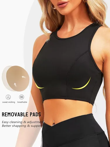 Vista 3 de TZLDN Conjunto de falda de tenis para mujer, 2 piezas, falda pantalón de golf de cintura alta, faldas cortas sin mangas, brasieres deportivos