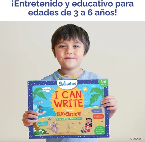 Vista 6 de Skillmatics I Can Write Disney's Lilo & Stitch - Actividades reutilizables de aprendizaje preescolar, juguete educativo y juego, suministros