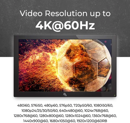 Vista 7 de OREI Divisor extensor HDMI 4K 1x4, cable múltiple a través de un solo cable CAT6/7 4K @60Hz 4:4:4 HDCP 2.2 con gestión EDID, hasta 230 pies, bucle