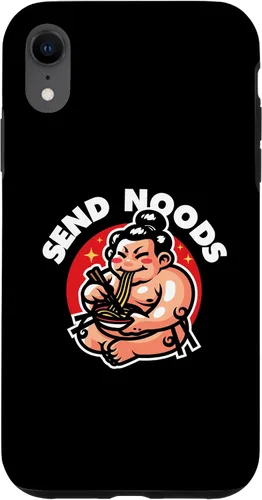 Vista 24 de iPhone 16 Funny Send Noods Sumotori Eating Noodle Japan Sumo Case