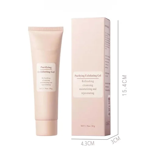 Vista 9 de Gel exfoliante purificador, exfoliante facial para cuerpo y cara, hidratante y rejuvenecedor (1 unidad)
