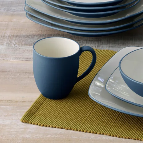 Vista 6 de Noritake Colorwave - Juego de 4 piezas para cupé, color azul, servicio para 1