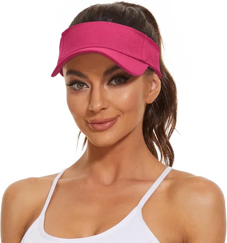 Vista 2 de Komorebi Viseras para mujer, unisex, con visera para el sol, gorras ajustables para correr, protección solar de verano, sombrero de tenis