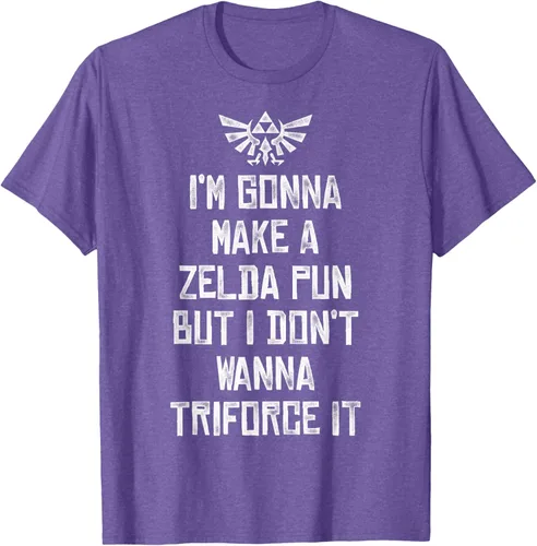 Vista 9 de Nintendo Zelda Funny Triforce It Pun - Camiseta gráfica, Negro, S