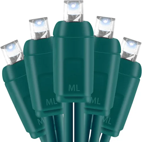 Vista 12 de Mini luces LED de Navidad de 0.197 in, tira de luces LED para decoración de árboles de Navidad en exteriores e interiores, grado comercial, cable