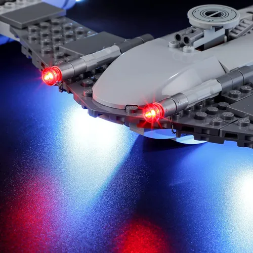 Vista 6 de BRIKSMAX - Kit de iluminación LED para LEGO-75325 The Mandalorian's N-1 Starfighter - Compatible con el modelo de bloques de construcción de Lego