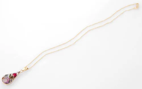 Vista 7 de Amazon Essentials Collar con colgante de flor prensada de plata de ley y oro sobre plata esterlina (anteriormente colección Amazon)