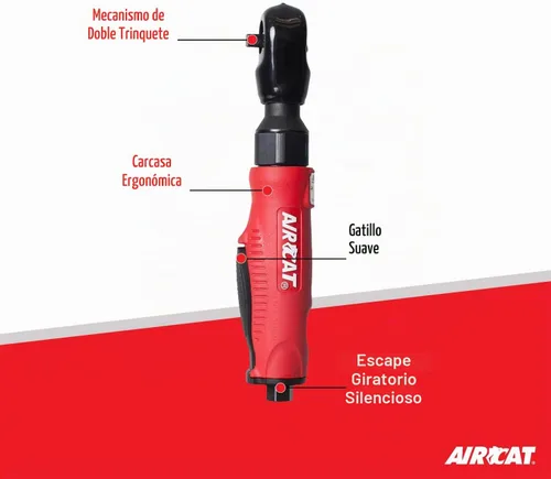 Vista 2 de AIRCAT Trinquete compuesto 802 3/8", par máximo de 70 pies-libras