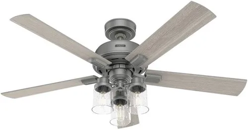Vista 10 de Hunter Hartland, ventilador de techo, para interiores, montaje estándar, 52 pulgadas, bronce noble
