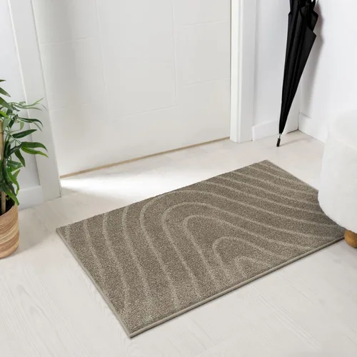 Vista 11 de LUXE WEAVERS Alfombra de Área Moderna Geométrica de Ondas Beige 2x3