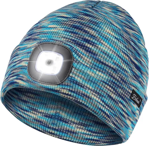 Vista 28 de Etsfmoa Gorro unisex con la luz, regalos para hombres, papá, padre, gorras recargables por USB