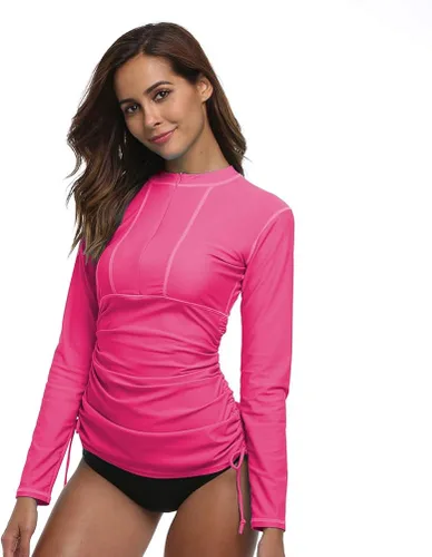 Vista 3 de Traje de baño de manga larga con protección solar UV para mujer