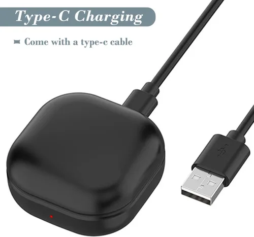 Vista 4 de Funda de carga para Galaxy Buds 2 SM-R177, funda de cargador de repuesto con cable USB C para auriculares Samsung Galaxy Buds 2