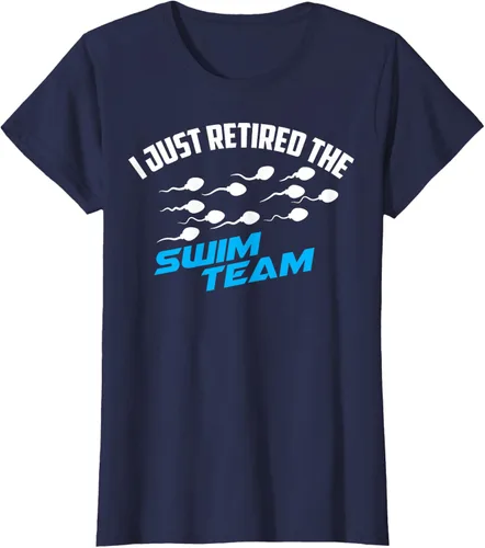 Vista 8 de Lindo Vasectomía I Just Retired The Swim Team Shirt Divertido regalo