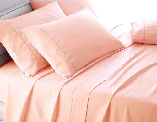Vista 47 de Sábana egipcia beige maciza Full- 1 sábana bajera ajustable extra profunda para colchón de 16.0 in a 18.0 in
