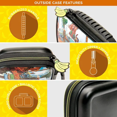 Vista 3 de Game Traveler Donkey Kong Nintendo Switch Case - Switch OLED Case for Switch OLED & Original Switch, Adjustable Viewing Stand & Bonus Game Cases