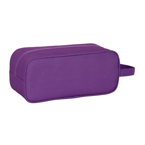 Vista 3 de Zapatillero de Viaje Real Valladolid C.F. Blanco Morado 34 x 15 x 14 cm