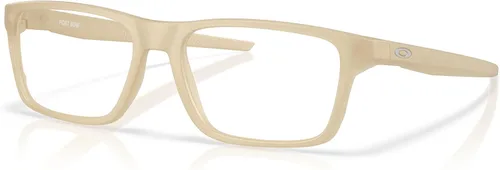Vista 2 de Oakley Ox8164 Port Bow Rectangular Prescription Eyewear Marcos para hombre Lente transparente mate de tormenta de arena/demostración