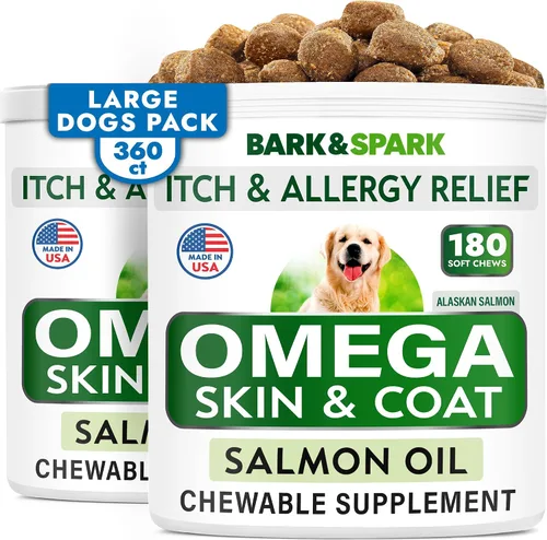 Vista 13 de Omega 3 + Aceite de pescado para perros - Apoyo para la piel y el pelaje