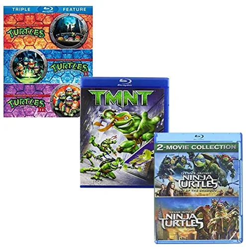 Vista 2 de The Teenage Mutant Ninja Turtles 6 películas Anthology Blu-ray Collection TMNT (1990) TMNT II Secret of the Ooze (1991) TMNT 3 (1993) TMNT (2007)