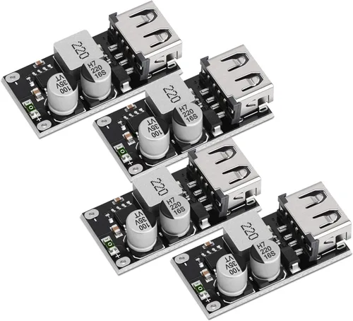 Vista 10 de DROK Convertidor Buck 12V a 5V, 5A USB Regulador de Voltaje DC 9V-36V Paso Abajo a DC 5V-5.3V 5.2V 3.5-6A Transformador de Voltaje Módulo de Fuente