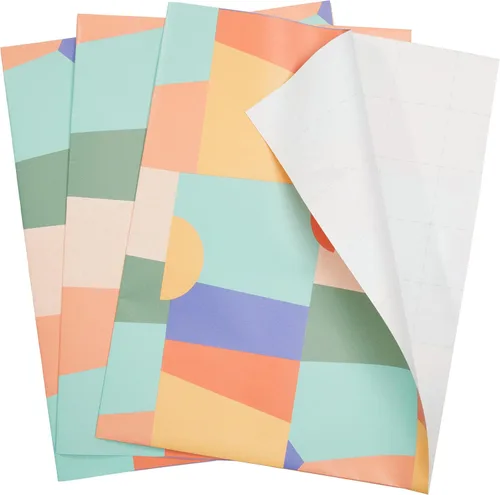 Vista 17 de The Gift Wrap Company 58-189227 Juego de hojas de papel para envolver regalos con diseño de animales de fiesta, 30 x 23 pulgadas, multicolor, 3