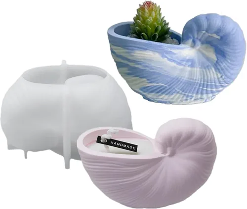 Vista 17 de Moldes de silicona de resina de búho para macetas de flores, moldes de macetas de cerámica y arcilla, molde de plantador de silicona para macetas