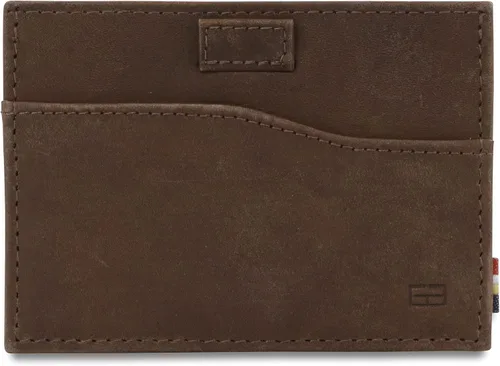 Vista 2 de GARZINI Portatarjetas delgado, cartera compacta para hombres, billetera RFID minimalista, cartera de cuero para 7 tarjetas, 08 Marrón cepillado