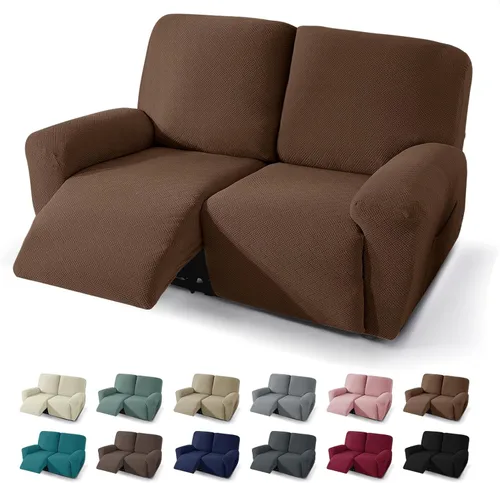 Vista 28 de JIVINER Fundas reclinables de gran tamaño de 3 piezas para sillón reclinable grande con bolsillos, tela jacquard elástica Lazy Boy funda para sofá
