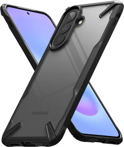Vista 35 de Ringke Fusion-X [revestimiento dual antiarañazos] compatible con Samsung Galaxy A14 (4G y 5G), parachoques aumentado transparente, parte trasera