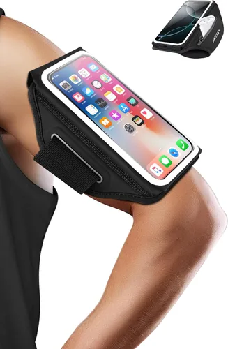 Vista 7 de Brazalete de teléfono para correr con soporte para auriculares Diseño 3D