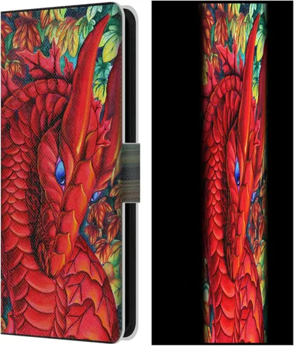 Vista 370 de Head Case Designs Officially Licensed Carla Morrow Galactic Entrancement Dragons Leather Wallet Case Compatible with Samsung Galaxy A07 4G