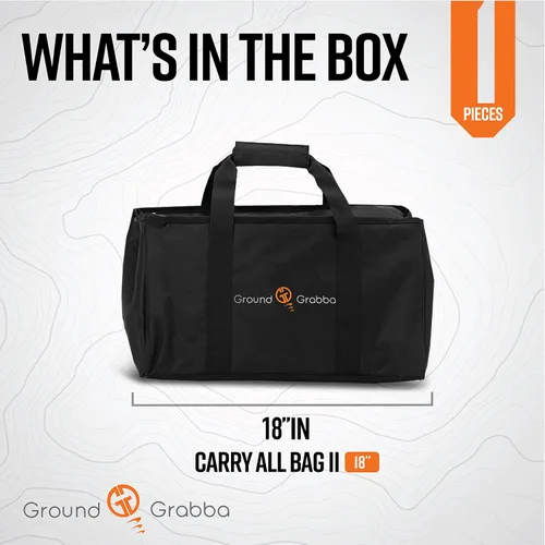 Vista 4 de GROUNDGRABBA Carry All Bag ll Bolsa de 18 pulgadas diseñada para estacas y accesorios de tienda de campaña