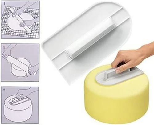 Vista 2 de AKOAK 2 PCS Fondant herramienta alisar pastel decorar más suave pulidor 5.7 x 3.1 in